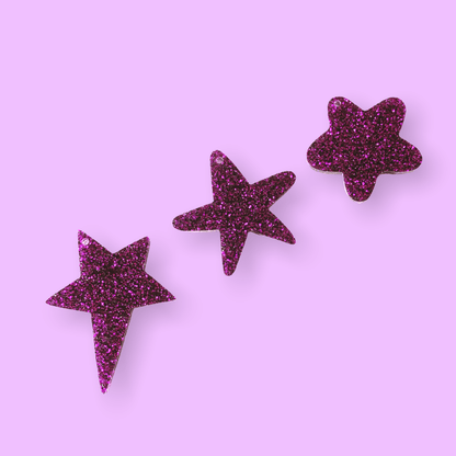 Crafty Cuts Laser Pty Ltd Baby, You're A Star Charms - 2 pair Set