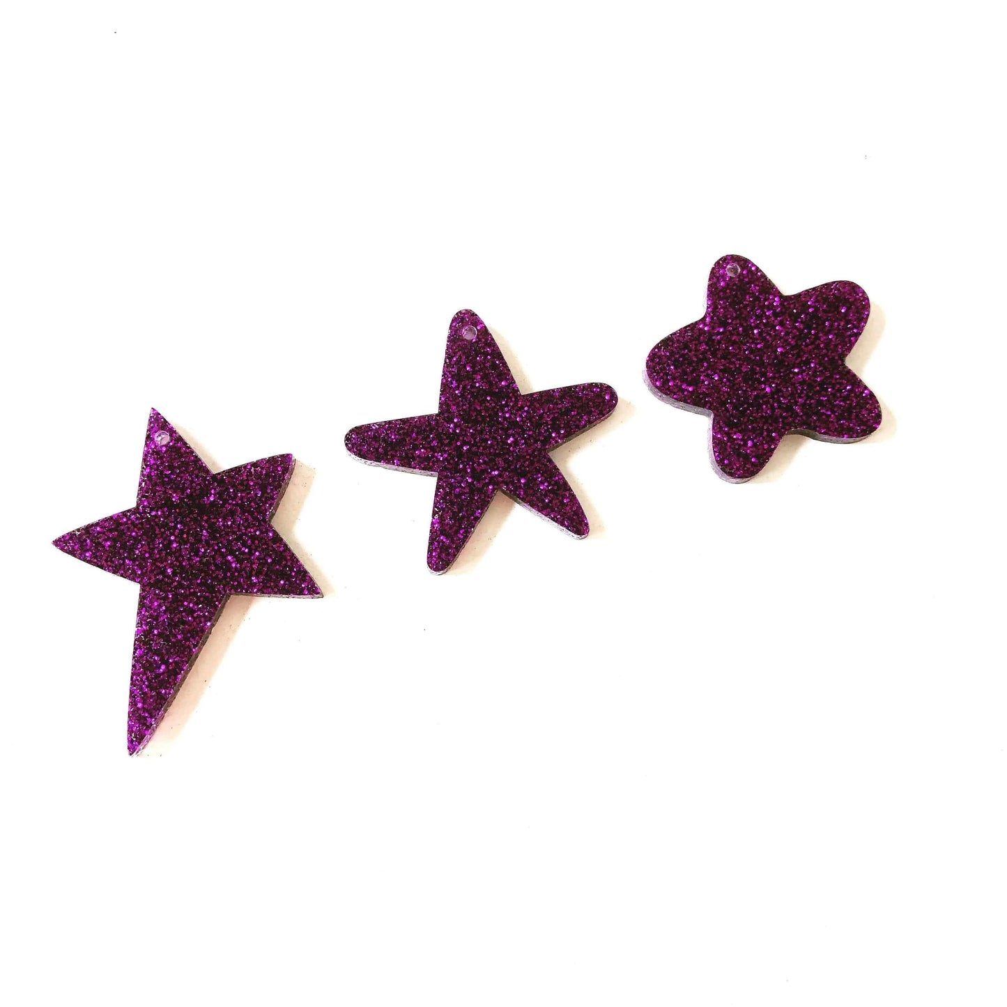 Crafty Cuts Laser Pty Ltd Baby, You're A Star Charms - 2 pair Set