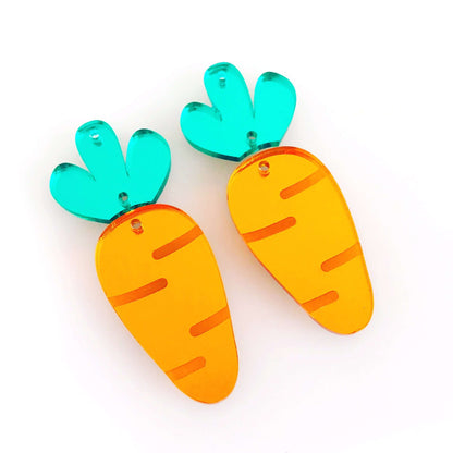 Crafty Cuts Laser Pty Ltd © Carrot Dazzler  Charms - 4 Pair Set