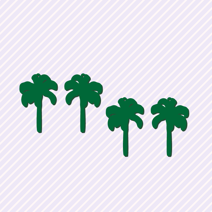 Crafty Cuts Laser Pty Ltd © Ceylon Palm Charms - Two Pairs