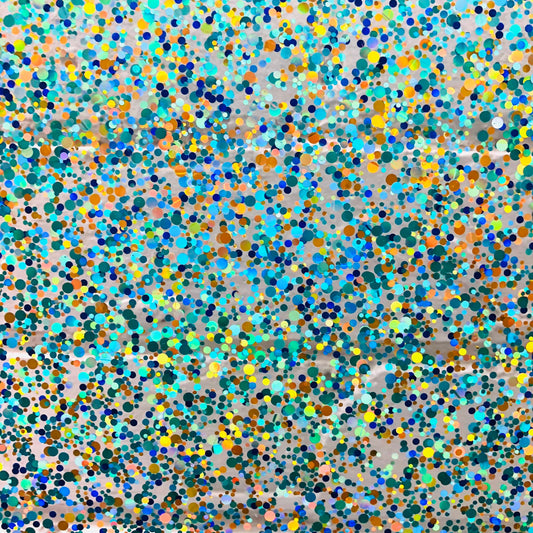 Crafty Cuts Laser Pty Ltd CLEAR Polka Dot - Aqua