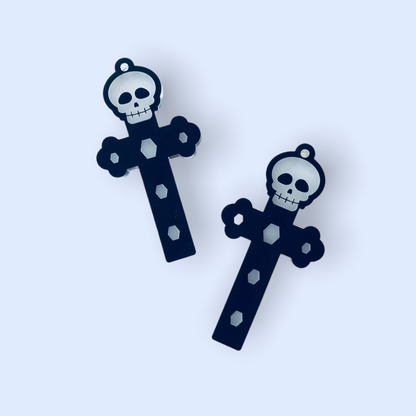 Crafty Cuts Laser Pty Ltd Deluxe_ etched Deluxe: Dead Cute - 2 pair Set