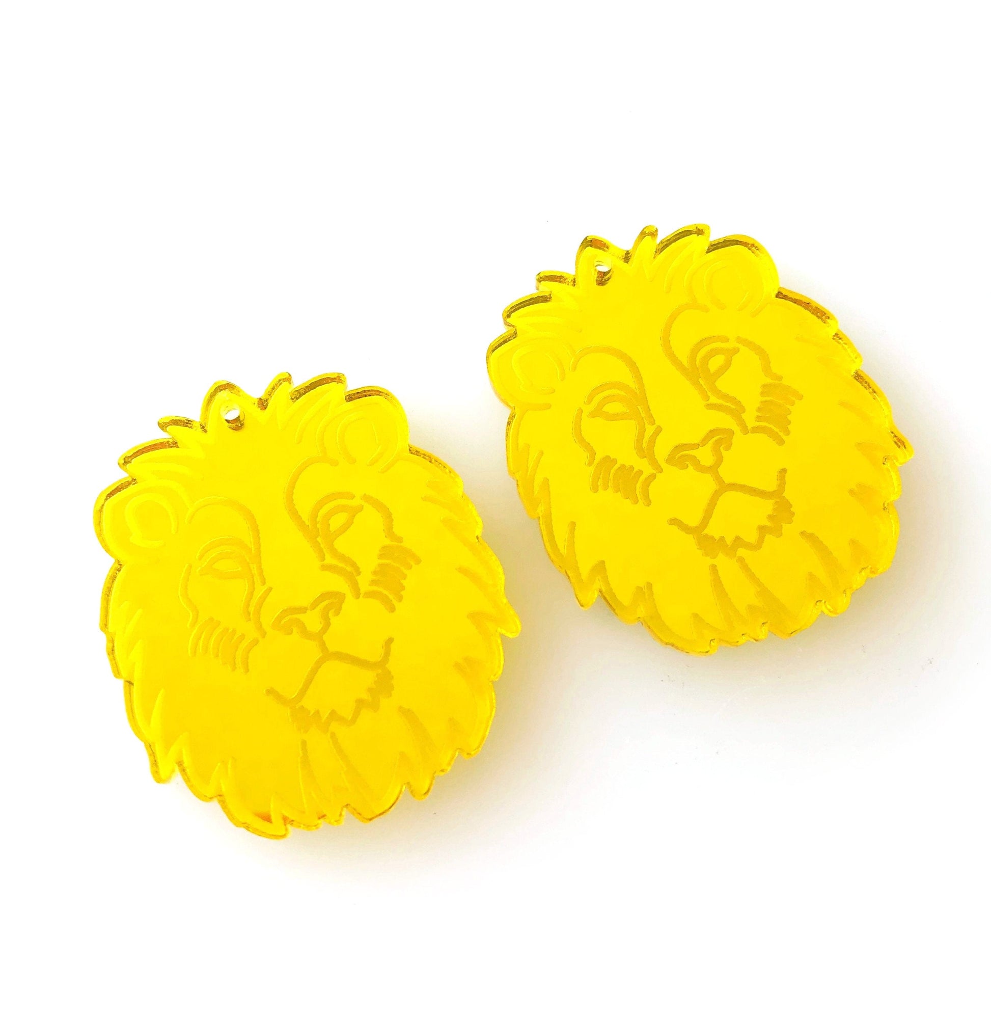 Crafty Cuts Laser Pty Ltd © Deluxe Etched: Lionz - 4 pair set