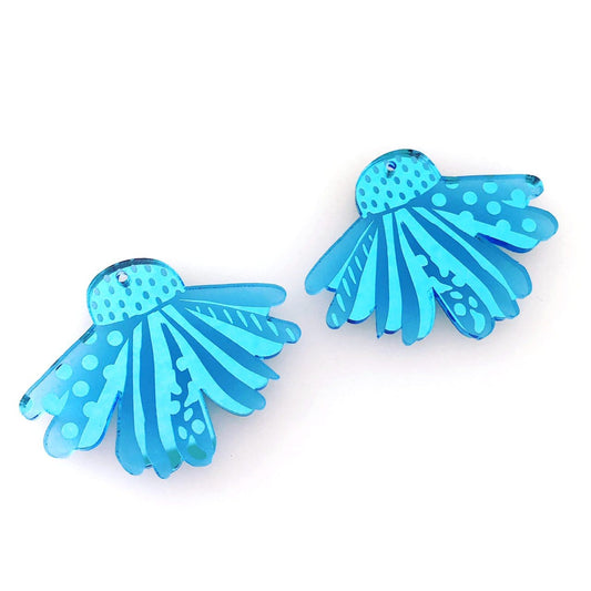 Crafty Cuts Laser Pty Ltd ©  Deluxe Etched: MOD Daisies Maxi - 4 pair set