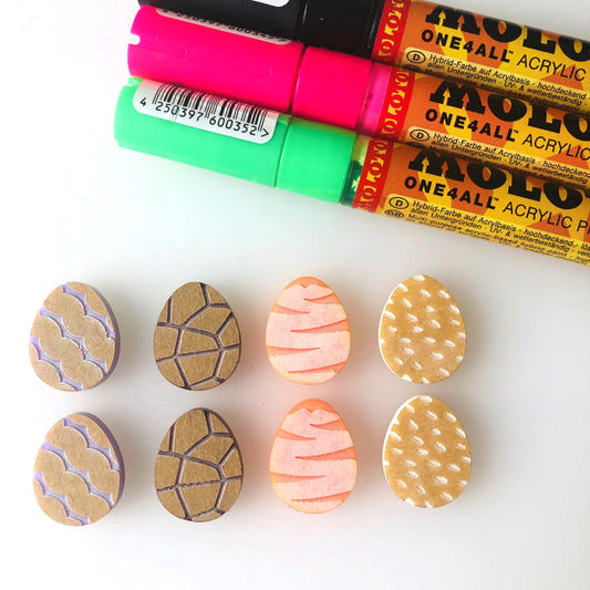 Crafty Cuts Laser Pty Ltd Dozen Easter Eggs - Choose from 4 patterns.