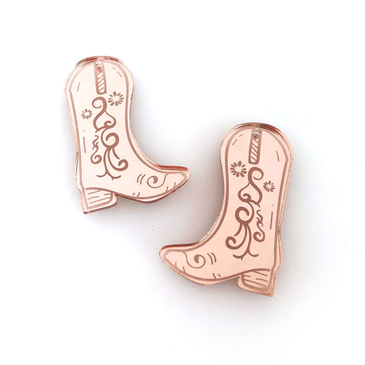 Crafty Cuts Laser Pty Ltd © Etched Cowgirl Boots - 3 pair set