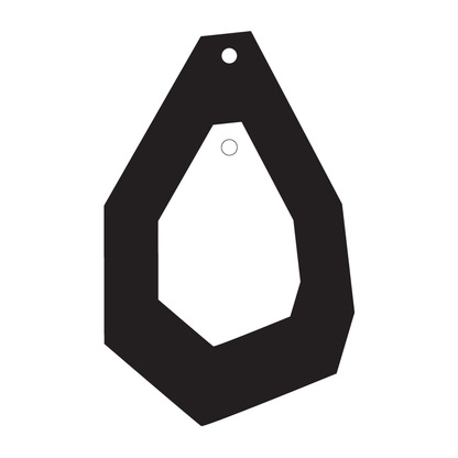 Crafty Cuts Laser Pty Ltd © Facet Drop  Twin Set - 2 Pair