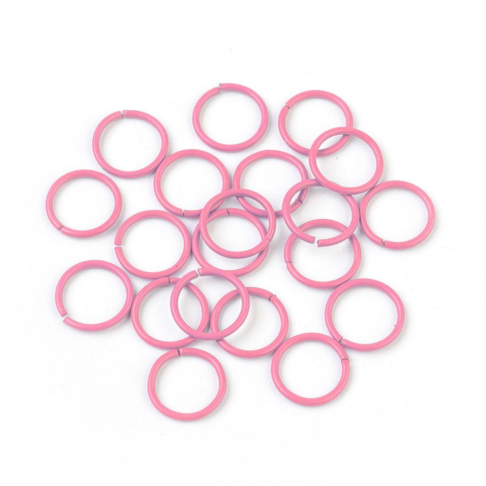 Crafty Cuts Laser Pty Ltd Findings Pink 25 Pairs Coloured Jumprings