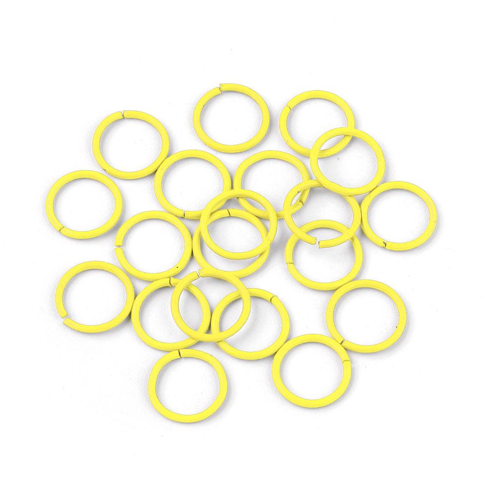 Crafty Cuts Laser Pty Ltd Findings Yellow 25 Pairs Coloured Jumprings