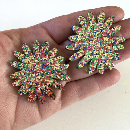 Crafty Cuts Laser Pty Ltd © Floret Charms - 2 Pair