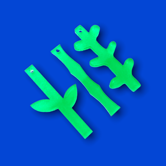 Crafty Cuts Laser Pty Ltd © Fresh Bunch Stems - 3 pair set