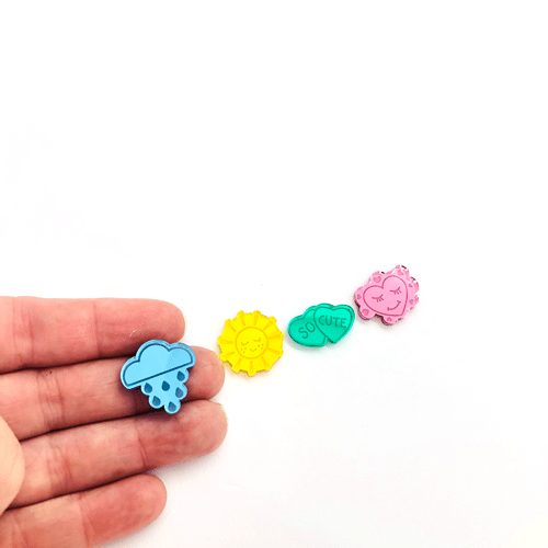 Crafty Cuts Laser Pty Ltd Gumball Charms Cabochons series #2 - 6 Pairs