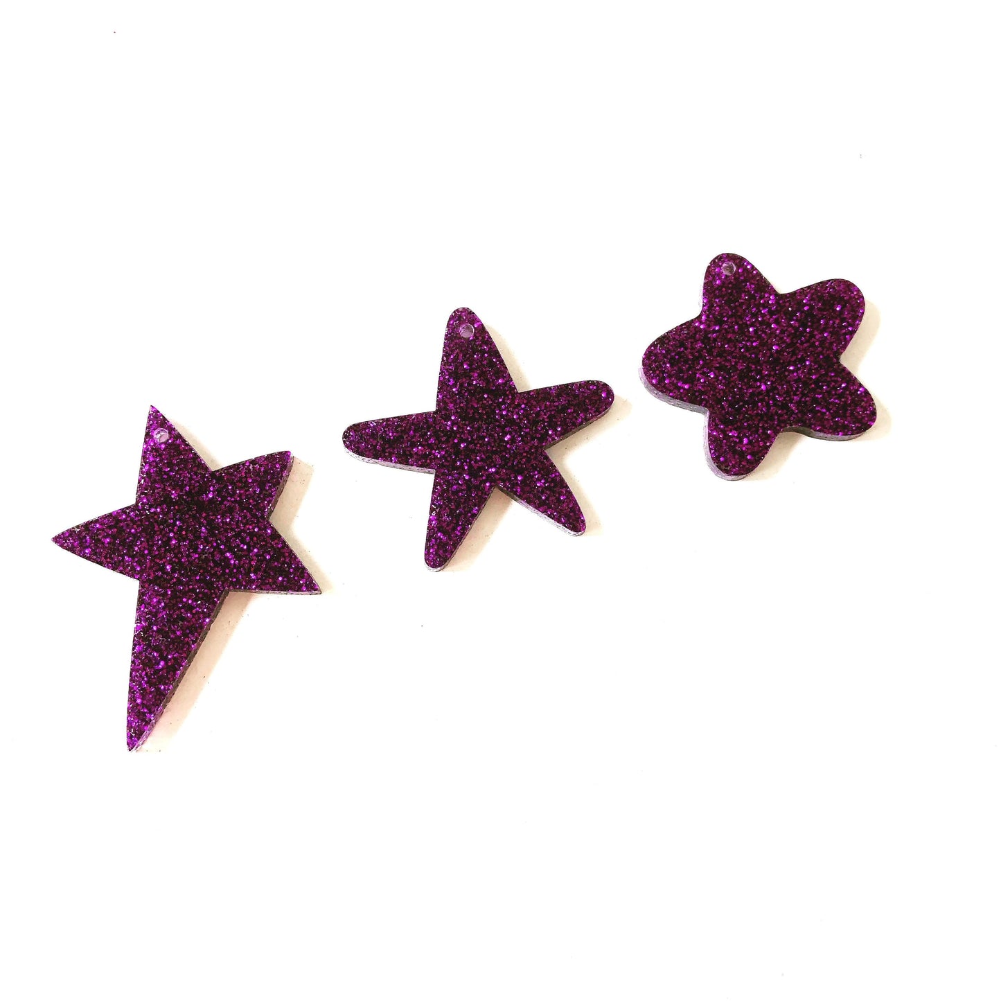 Crafty Cuts Laser Pty Ltd Large_shapes Baby, You're A Star Charms - 2 pair Set