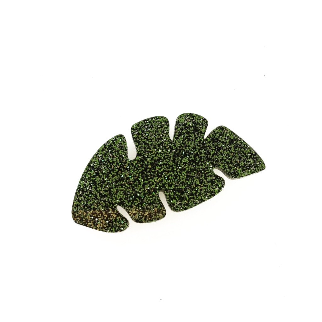 Crafty Cuts Laser Pty Ltd Large_shapes Leaf / NO Hole © 2 Pair Hair Clip Cabochons - 13 Assorted Designs