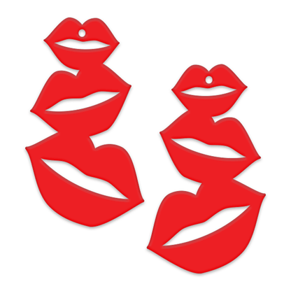 Crafty Cuts Laser Pty Ltd Large_shapes © Three Kisses - 2 Pair