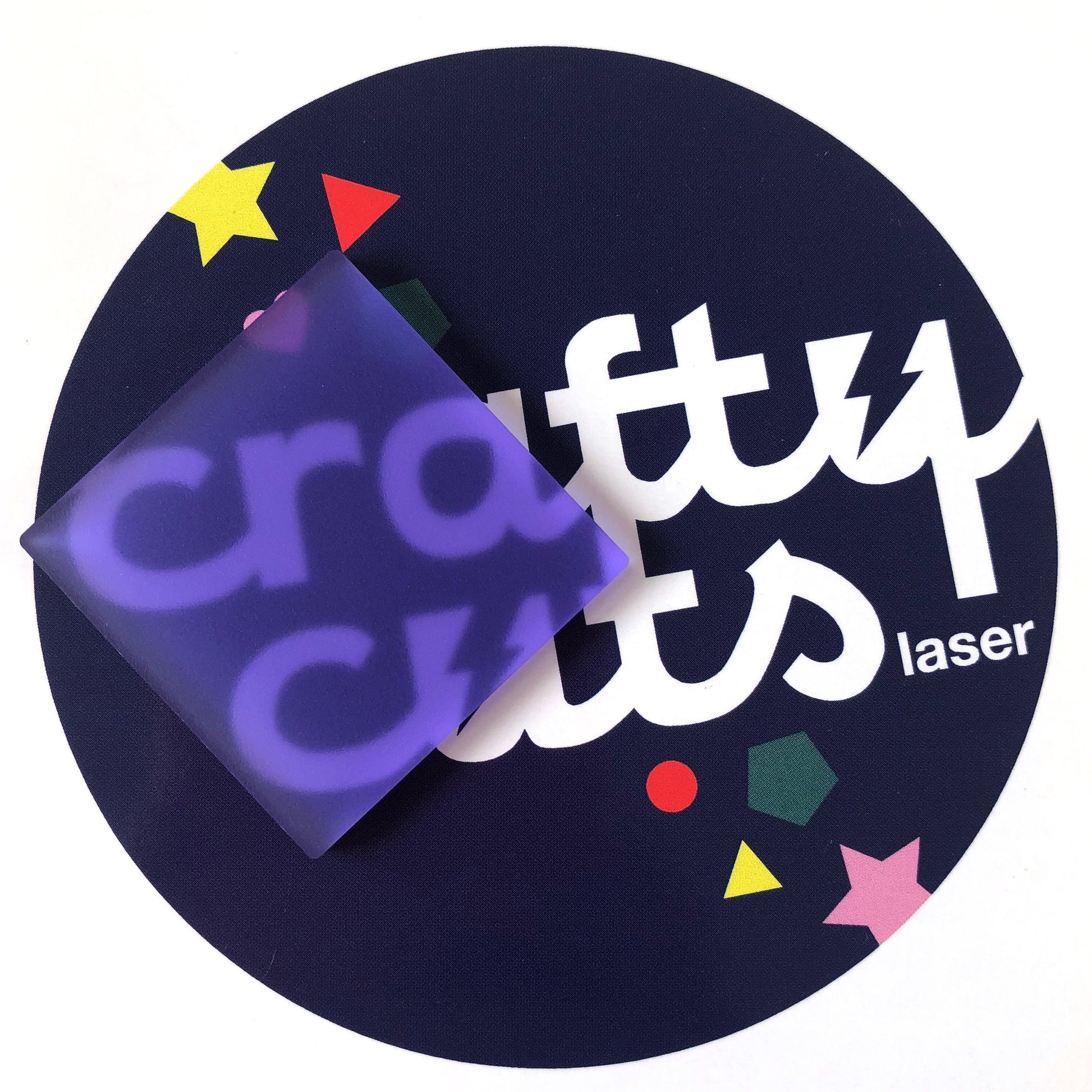 Crafty Cuts Laser Pty Ltd Materials Frosted Acrylic - Jacaranda