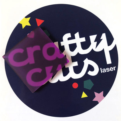 Crafty Cuts Laser Pty Ltd Materials Frosted Acrylic - Plum