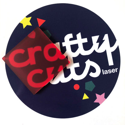 Crafty Cuts Laser Pty Ltd Materials Frosted Acrylic - Watermelon