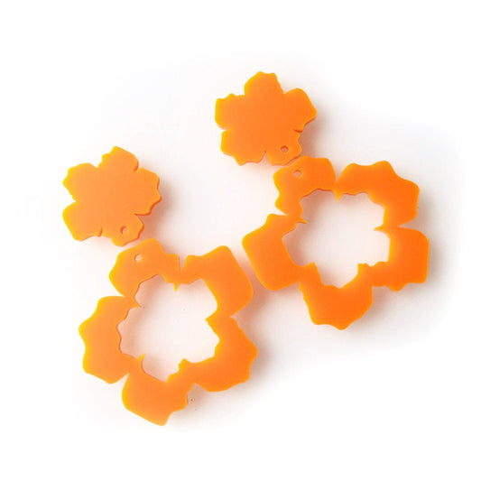 Crafty Cuts Laser Pty Ltd © Maxi Scrunch Flower Twin Set - 2 Pair