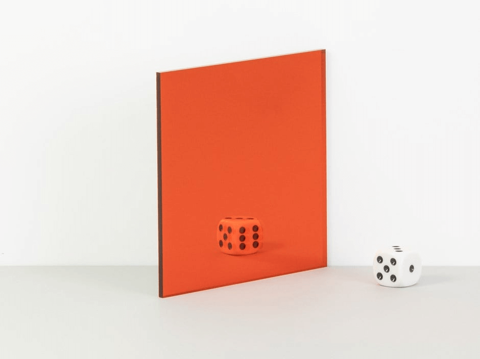 Crafty Cuts Laser Pty Ltd Mirror Acrylic - Papaya