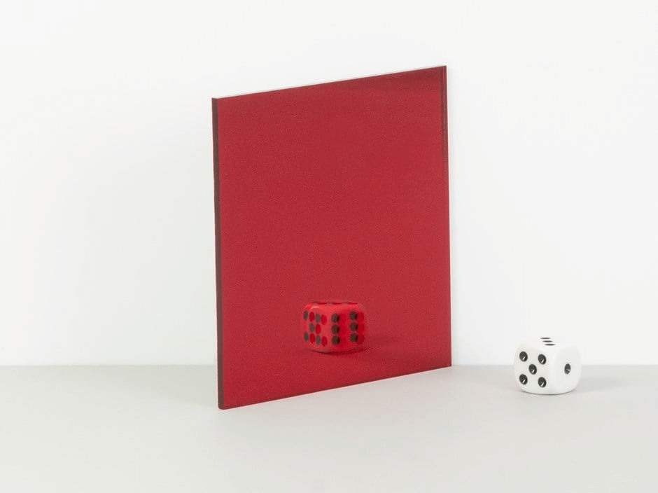 Crafty Cuts Laser Pty Ltd Mirror Acrylic - Scarlet