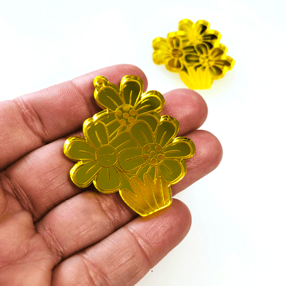 Crafty Cuts Laser Pty Ltd © Mirrored Happy Garden - 4 pair Set