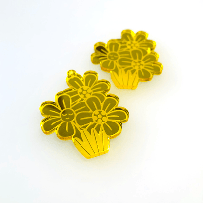 Crafty Cuts Laser Pty Ltd © Mirrored Happy Garden - 4 pair Set