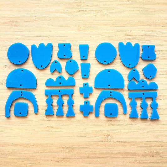 Crafty Cuts Laser Pty Ltd © Modernista Shapes Set - 12 designs