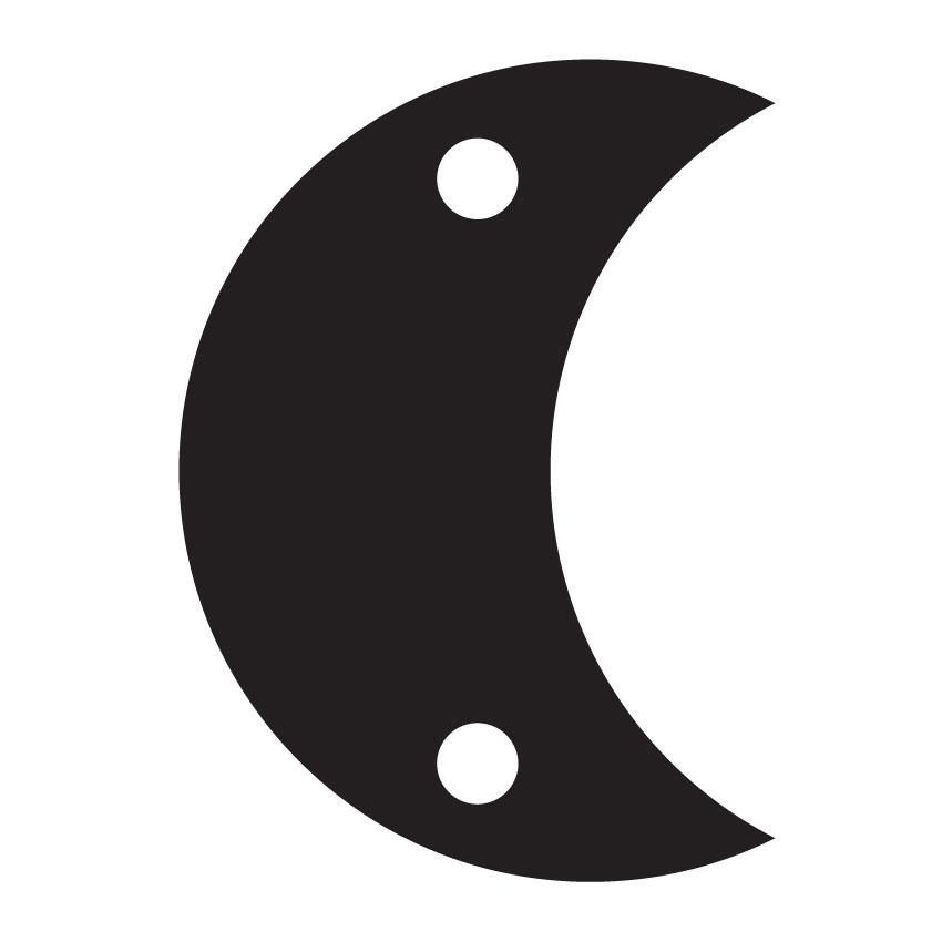 Crafty Cuts Laser Pty Ltd Moon Crescent Charms - 5 Pairs