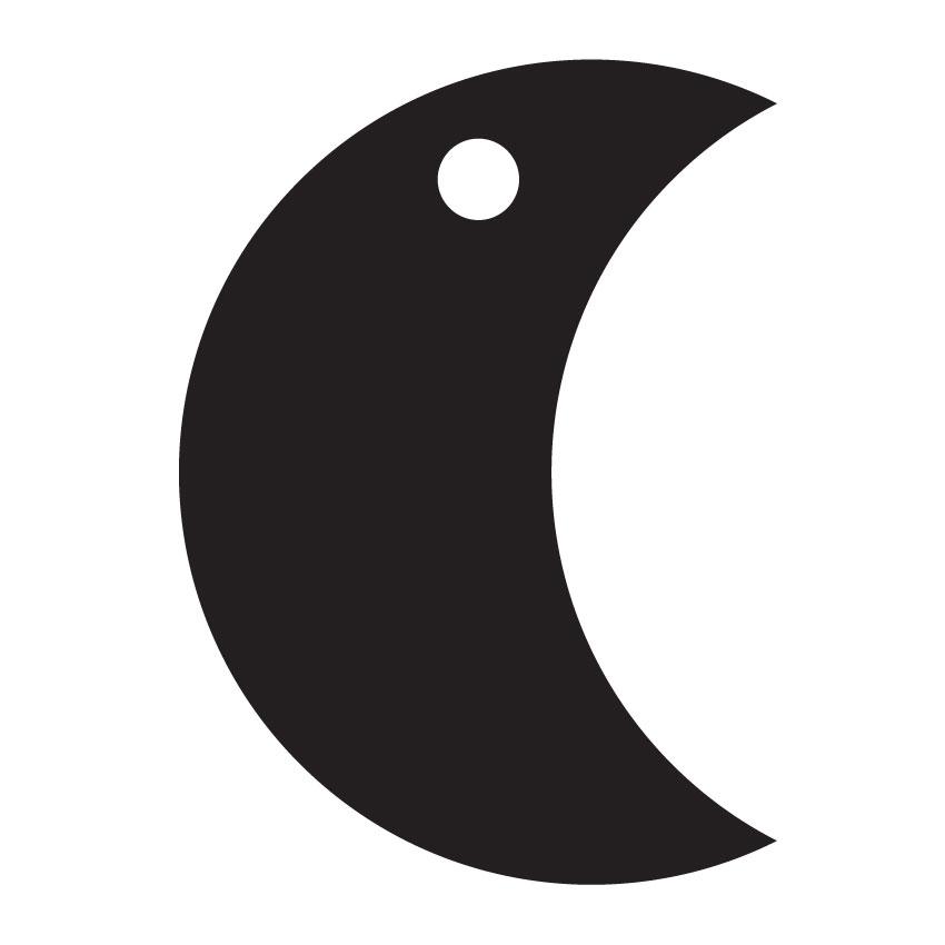 Crafty Cuts Laser Pty Ltd Moon Crescent Charms - 5 Pairs