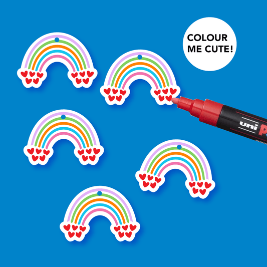 Crafty Cuts Laser Pty Ltd Paint Fill - Love  Rainbows  5 Pair Set