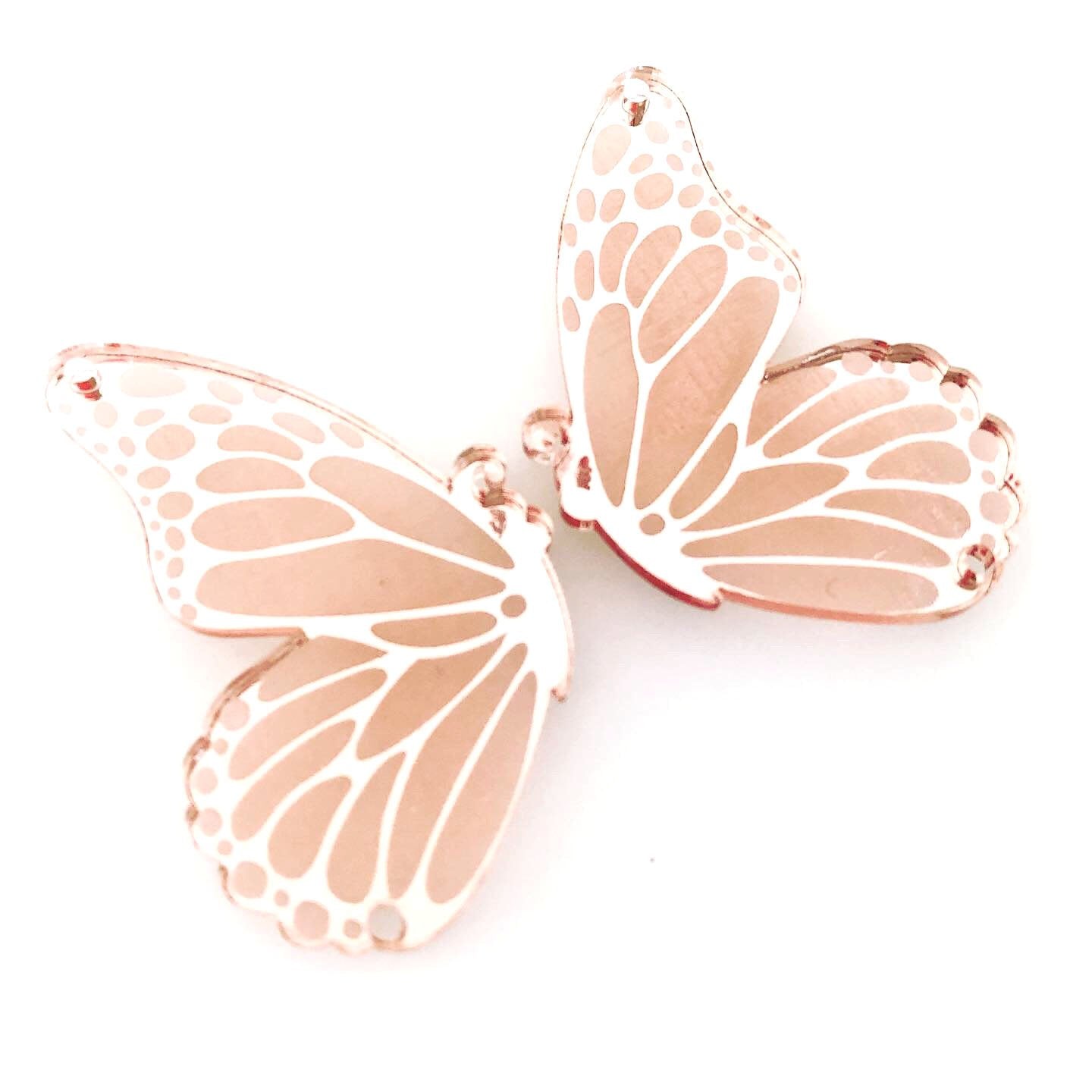 Crafty Cuts Laser Pty Ltd Paintfill_shapes © Deluxe Etched: Butterflies - 4 pair set