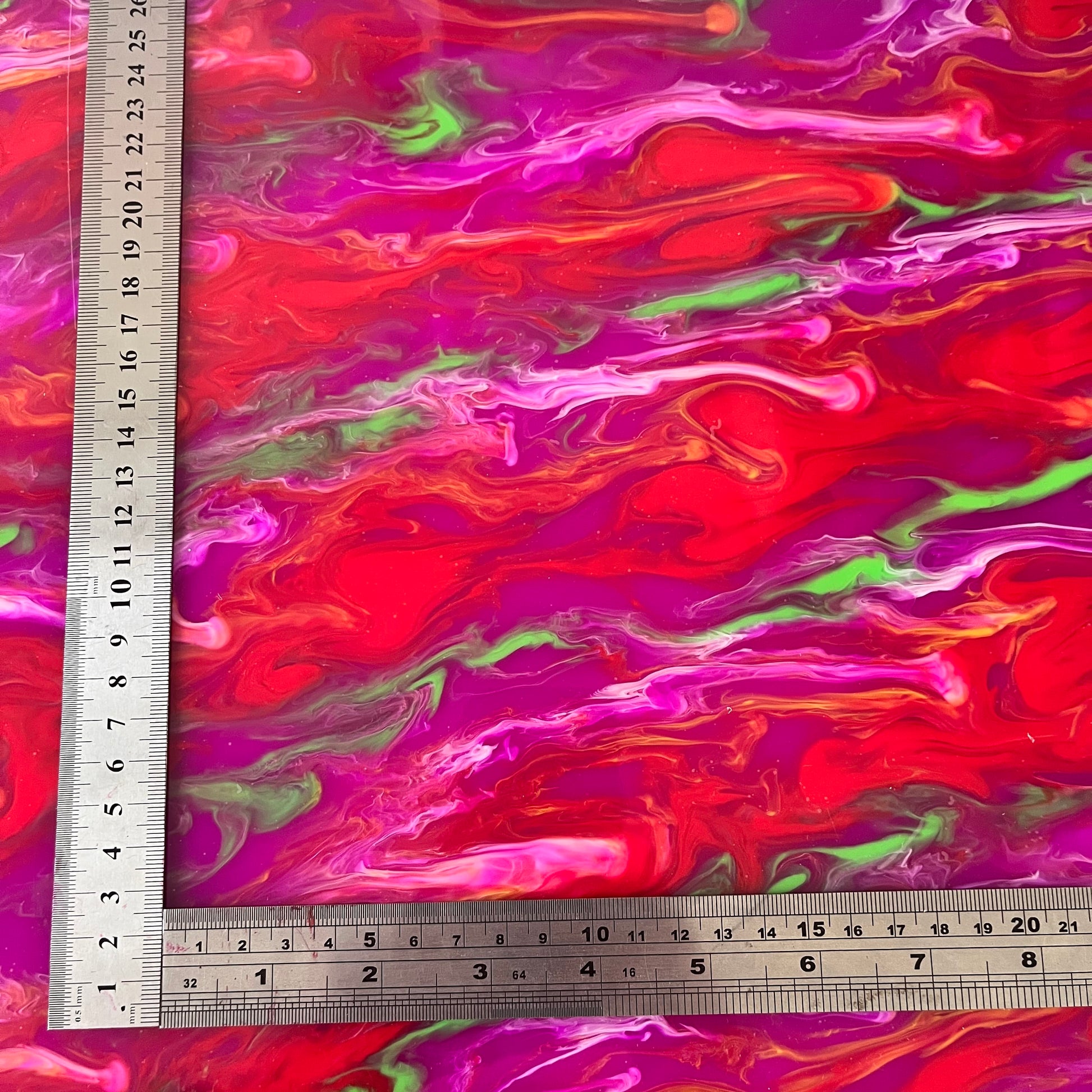 Crafty Cuts Laser Pty Ltd Pattern Acrylic - Hot Lava