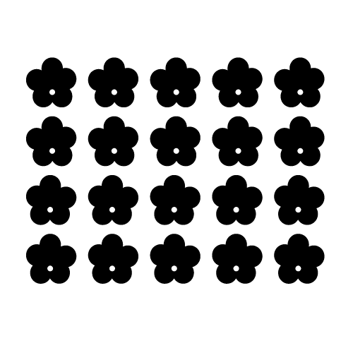 Crafty Cuts Laser Pty Ltd © Small Bubble Bloom Charms - 10 Pairs