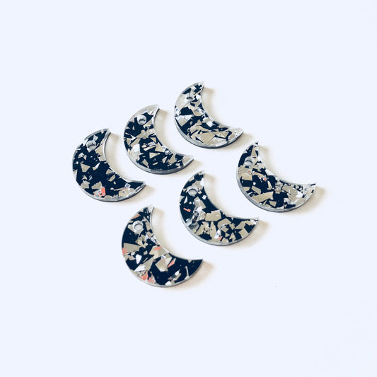 Crafty Cuts Laser Pty Ltd Small_shapes Moon Crescent Charms - 5 Pairs