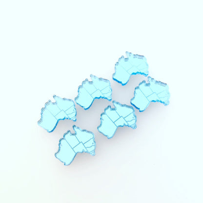 Crafty Cuts Laser Pty Ltd Small States of OZ Map - 6 pair set