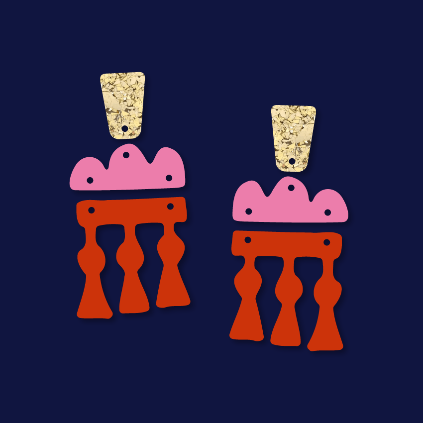 Crafty Cuts Laser Pty Ltd Totem Trio - Modernista - 3 Pair set