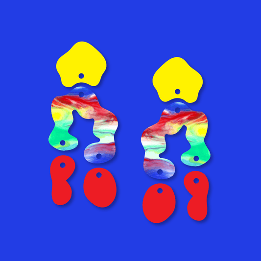 Crafty Cuts Laser Pty Ltd Totem Trio -  Splotches - 3 Pair Set