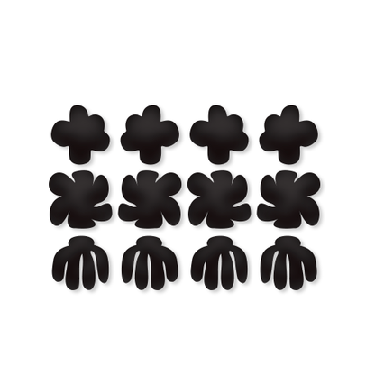 Crafty Cuts Laser Pty Ltd © Triplets: Mod Blooms - Block Colour