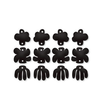 Crafty Cuts Laser Pty Ltd © Triplets: Mod Blooms - Block Colour