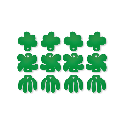 Crafty Cuts Laser Pty Ltd © Triplets: Mod Blooms - Block Colour