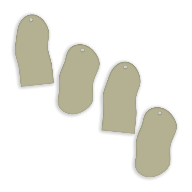 Crafty Cuts Laser Pty Ltd © Wobbles  - 2 Pair Set