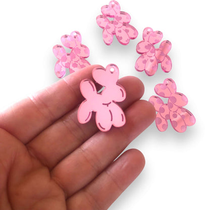 Crafty Cuts Laser Puff Doggy Charm  - 4 pair set
