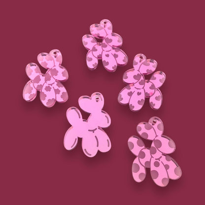 Crafty Cuts Laser Puff Doggy Charm  - 4 pair set