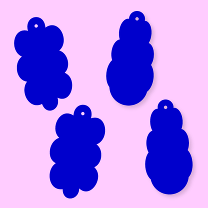 Crafty Cuts Laser Puffy Drops - 2 styles - 2 pair set