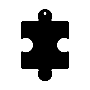 Crafty Cuts Laser Puzzle Cabochon - 2 Pair