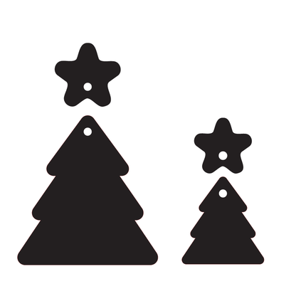 Crafty Cuts Laser Quickmas - Pine-tree and Charm Set