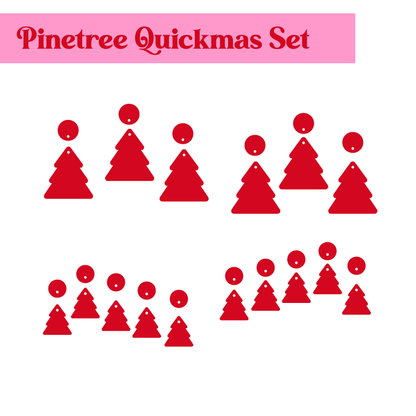 Crafty Cuts Laser Quickmas - Pine-tree and Charm Set