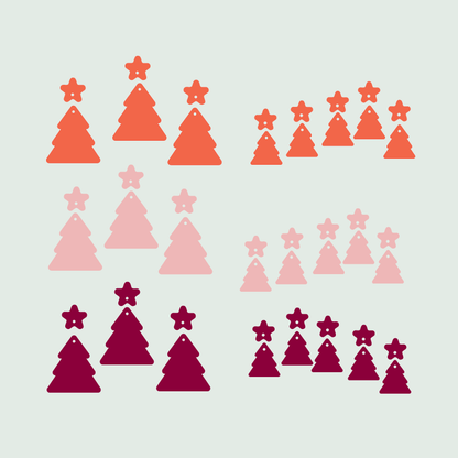 Crafty Cuts Laser Quickmas - Pine Tree & Charm - Triple Treat Set!