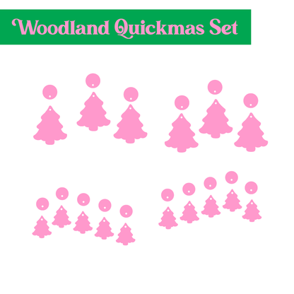 Crafty Cuts Laser Quickmas - Woodland Tree and Charm Set
